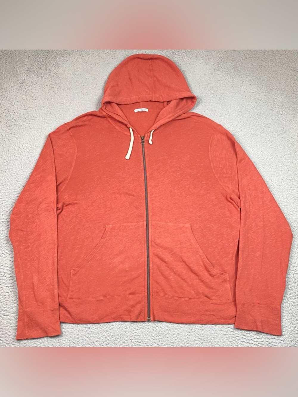 James Perse Men's Size 4 (XL) Vintage French Terry Full Zip Hoodie Sweatshirt *